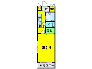 ＨＩＹＯＲＩ－２の物件間取画像